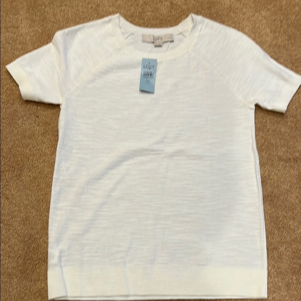 Loft off-white Sweater TEE